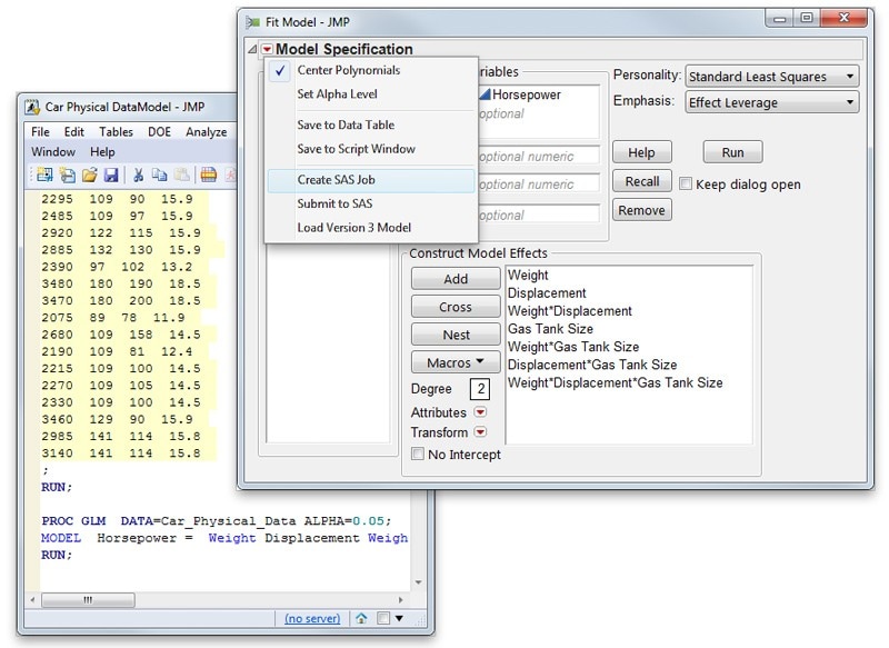 Generate SAS code