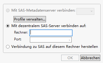 Connect to SAS Server