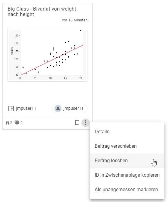 Beitrag löschen