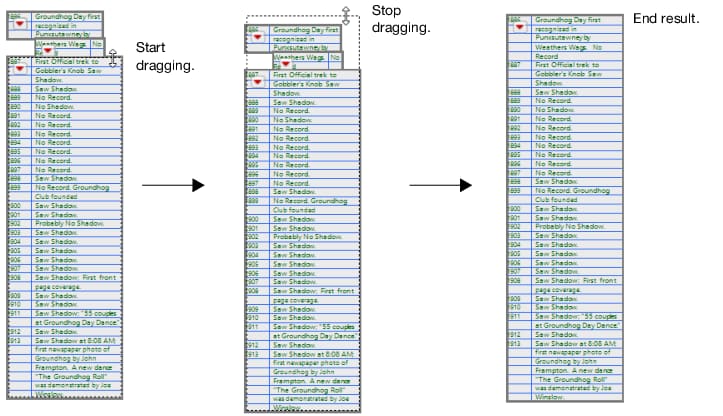 Creating One Table