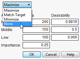 Selecting No Desirability Goal