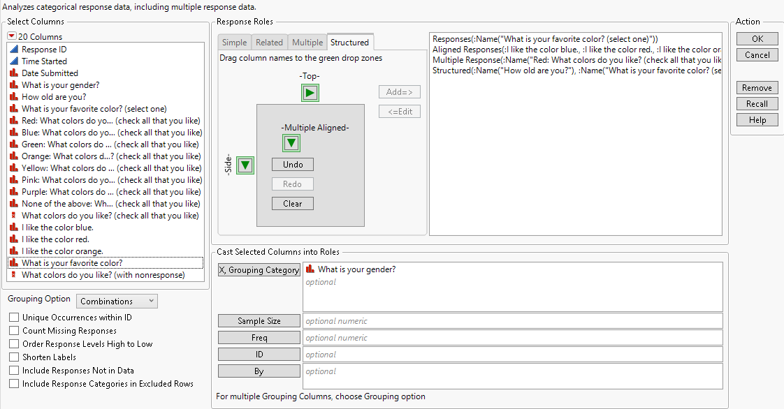 Completed Launch Window for Full Example