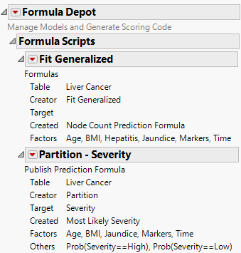 Example of the Formula Depot