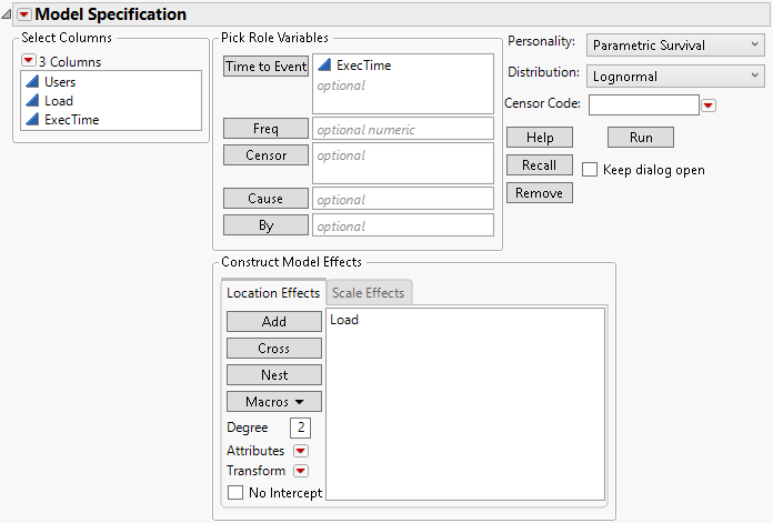 The Fit Parametric Survival Launch Window