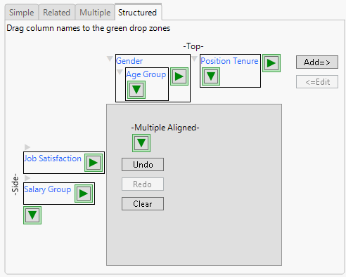 Structured Tab Report Setup