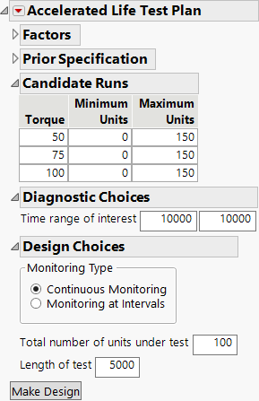 Completed Diagnostic and Design Choices