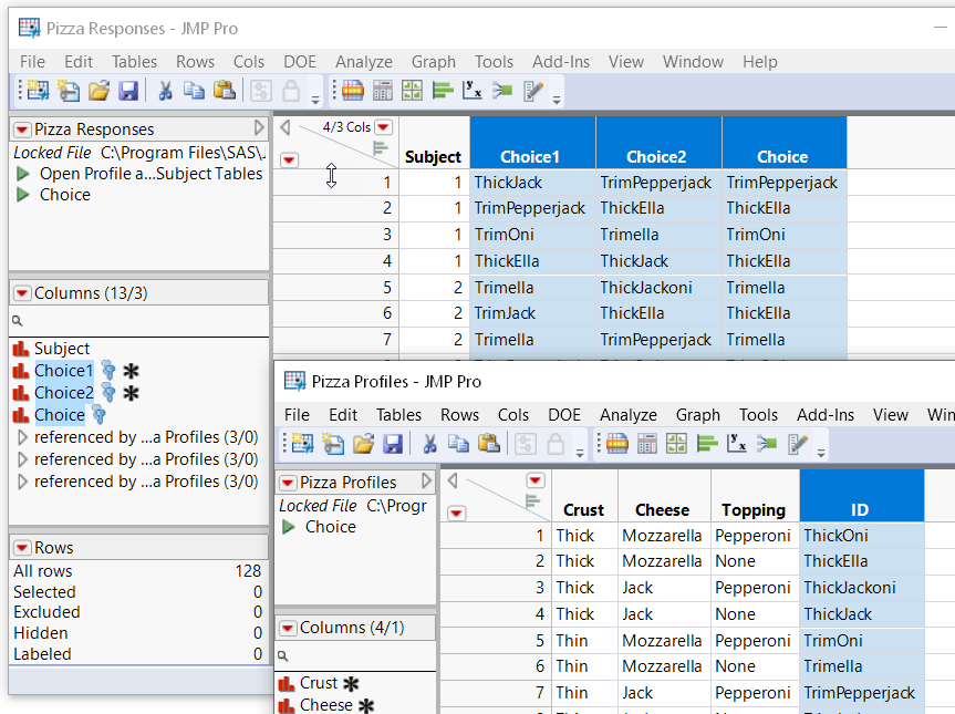 Virtually Joined Data Tables