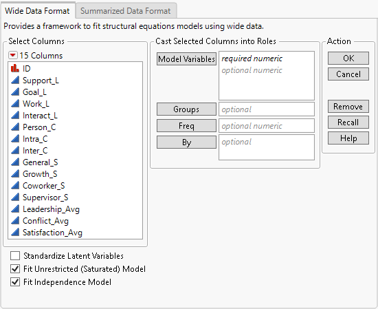 Structural Equation Models Launch Window