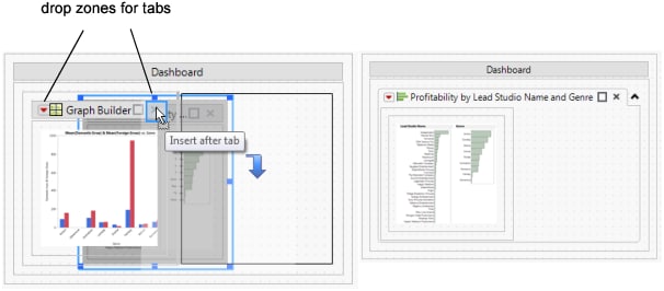 Working with Tabbed Reports in Dashboard Edit Mode