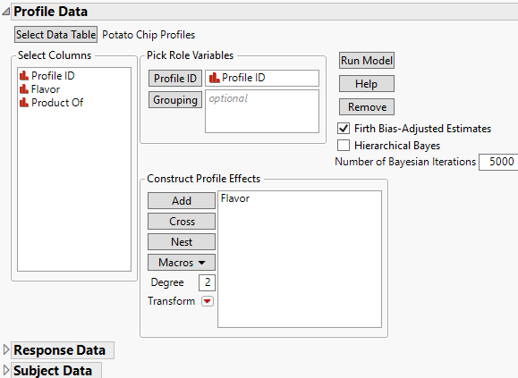 Launch Window for Multiple Tables, Cross-Referenced Data Format