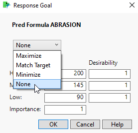 Selecting No Desirability Goal