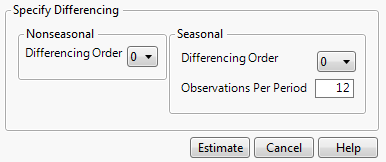 Differencing Specification Window