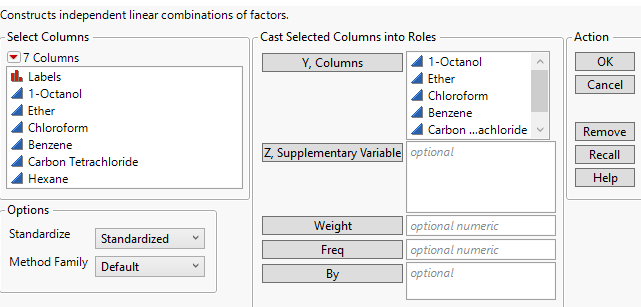 Principal Components Launch Window