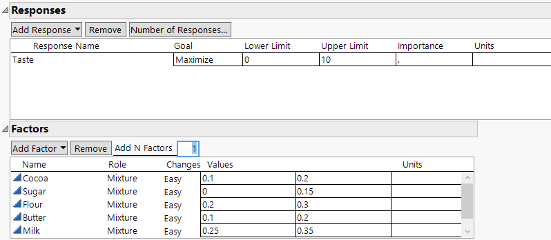 Completed Responses and Factors