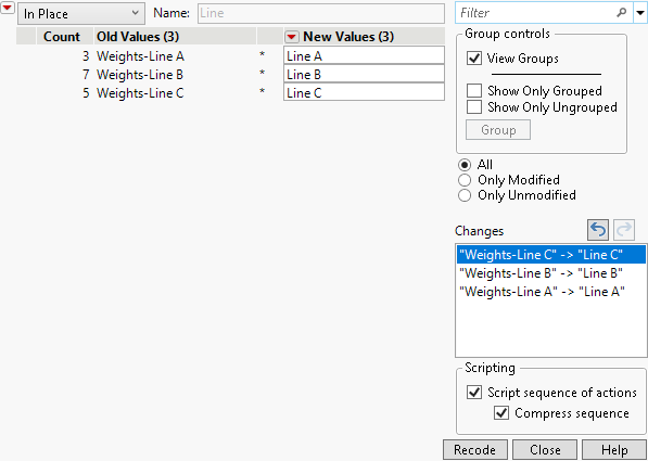 Recode Column Values