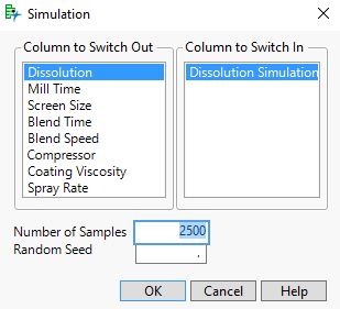 Simulate Window for Tablet Production.jmp