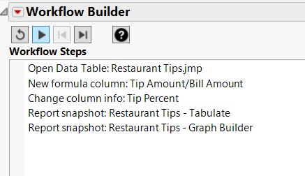 Workflow Builder in Presentation Mode