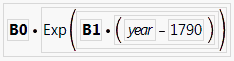 Completed Model Formula