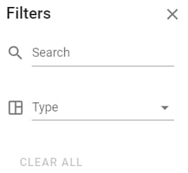 Filter Options on Spaces