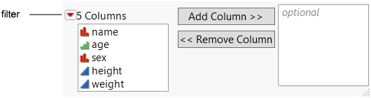 Filter Col Selector