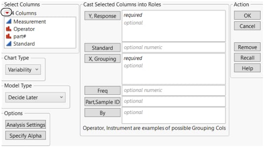 The Column Filter Menu