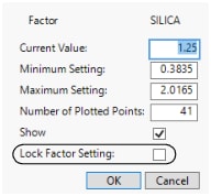 Factor Settings Window