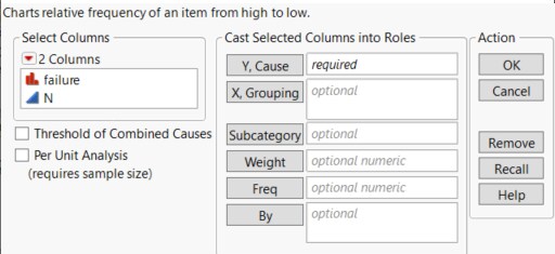 The Pareto Plot Launch Window