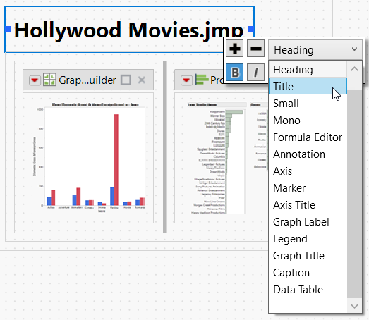 Formatting Options for a Text Box