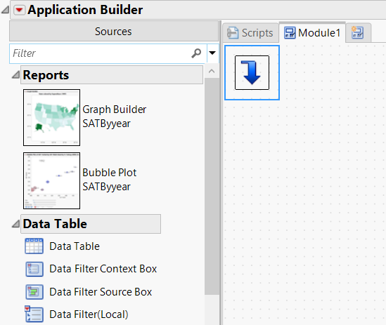 Adding a Data Filter Context Box