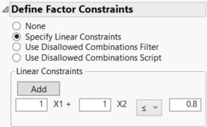 Linear Constraint