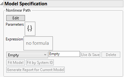 Initial Nonlinear Model Specification Outline