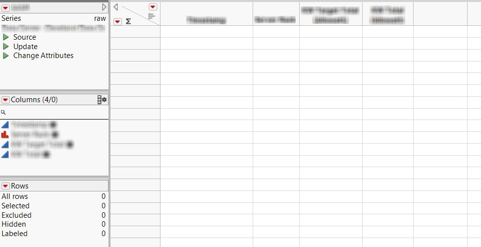 Imported Table from PI Server Import