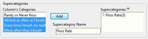 Example of a Supercategories Configuration