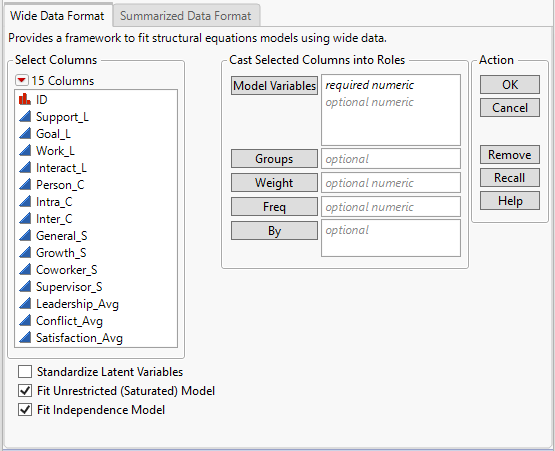 Structural Equation Models Launch Window