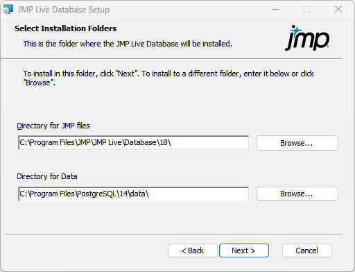 Specify Installation Folders