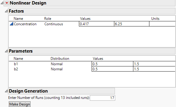 Updated Values for Factor and Parameters