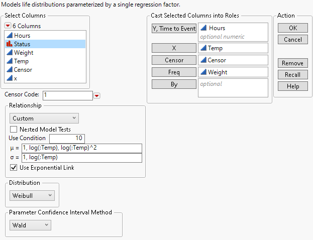 Custom Relationship Specification in Fit Life by X Launch Window