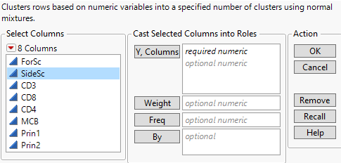 Normal Mixtures Launch Window