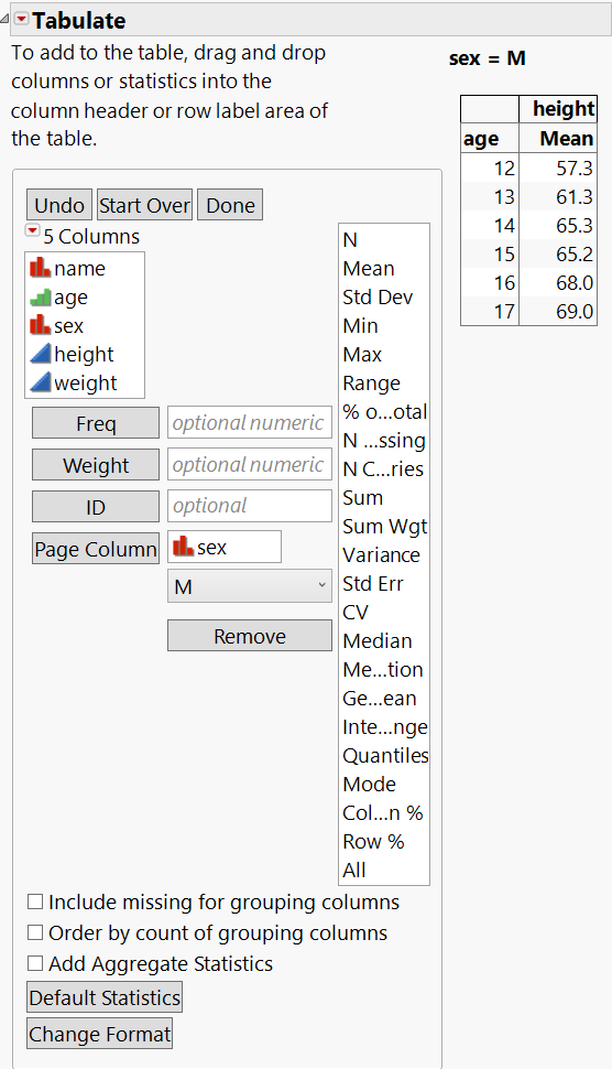 Using a Page Column