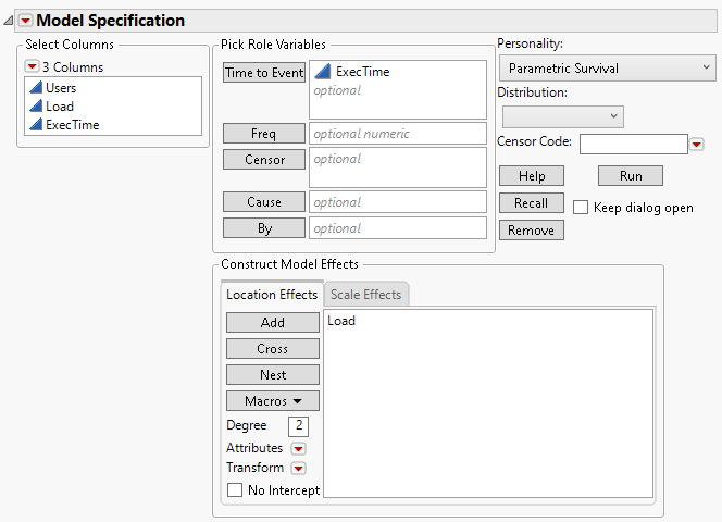 The Fit Parametric Survival Launch Window