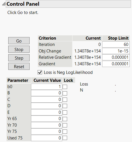 Enter New Parameters