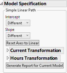 Simple Linear Path Model Specification