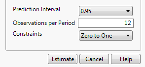 Smoothing Model Specification Window