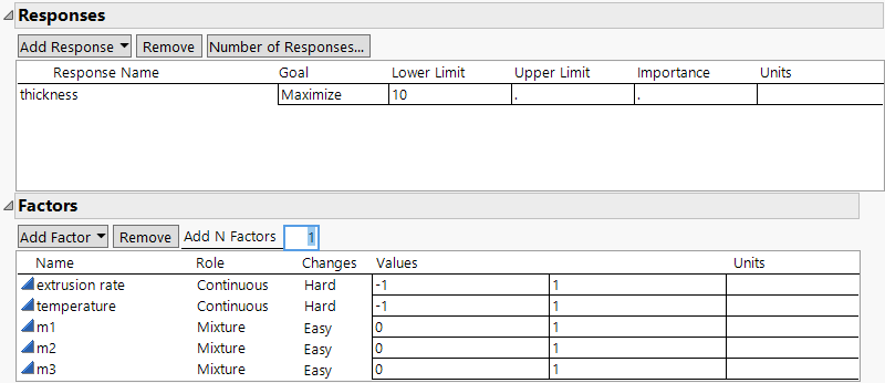 Responses and Factors