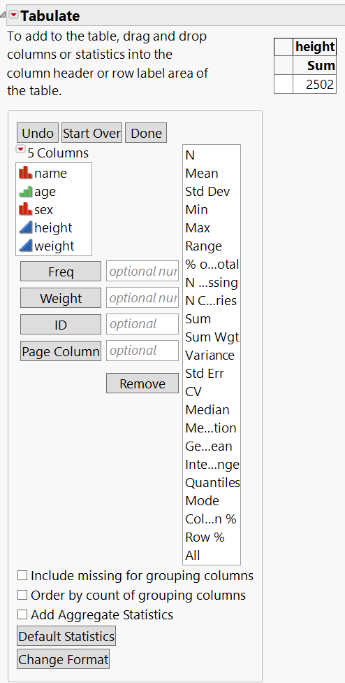 Height Variable Added