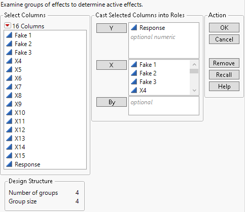 Fit Group Orthogonal Supersaturated Launch Window