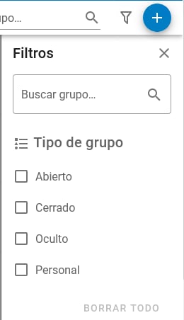 Filter Options on Groups