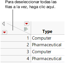 Deselecting Rows