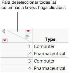 Deselecting Columns