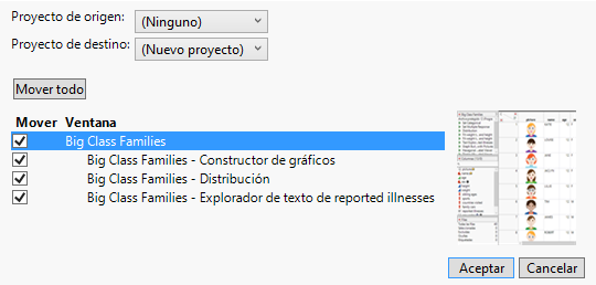 Move Windows To/From Project